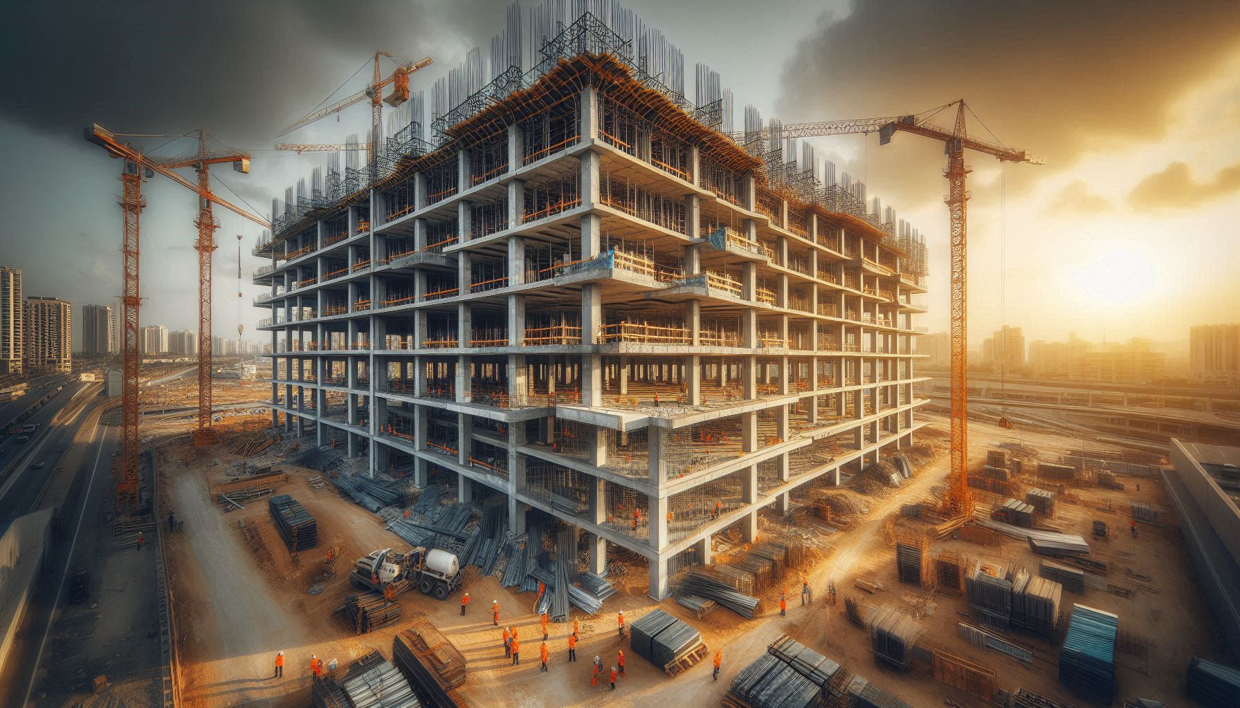 Steel structure construction